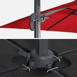 3x4m rectangular cantilever parasol