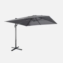 3x3m square cantilever parasol with cover included