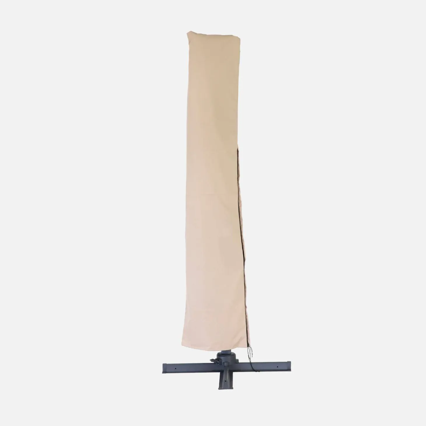 3x3m square cantilever parasol with cover included