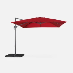3x3m square cantilever parasol with cover included