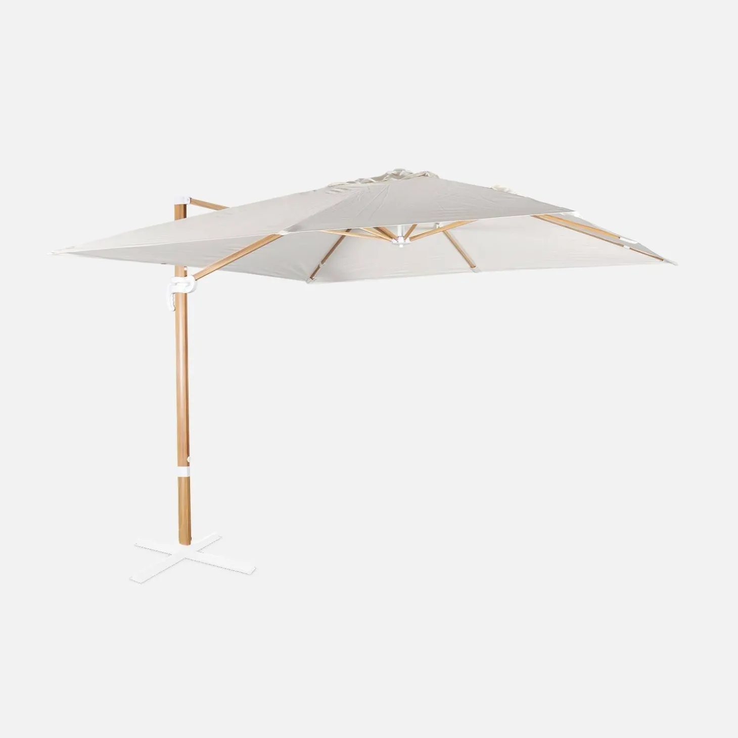 3x3m square cantilever parasol with cover included