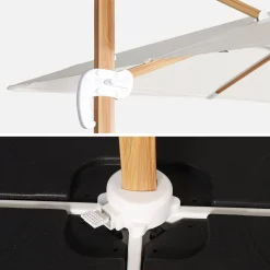 3x3m square cantilever parasol with cover included