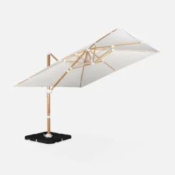 3x3m square cantilever parasol with cover included