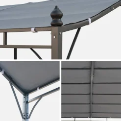 3x2.5m wall-mounted pergola