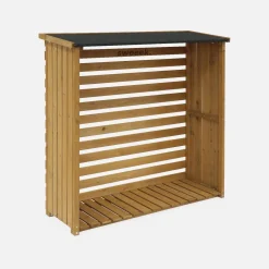 120x45x120cm wooden log shelter